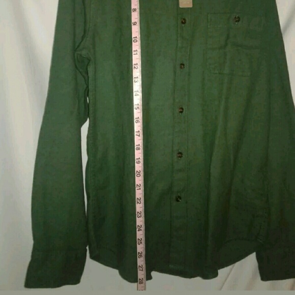 J CREW Green Long Sleeve Slim Fit Shirt Size M - Picture 4 of 7